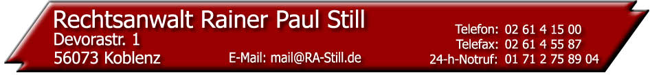 Rechtsanwalt Rainer Paul Still